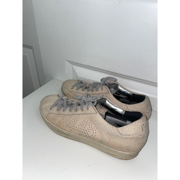 P448 John Women’ Low Top Leather Sneaker size 39/ US 8.5 - Picture 2 of 11